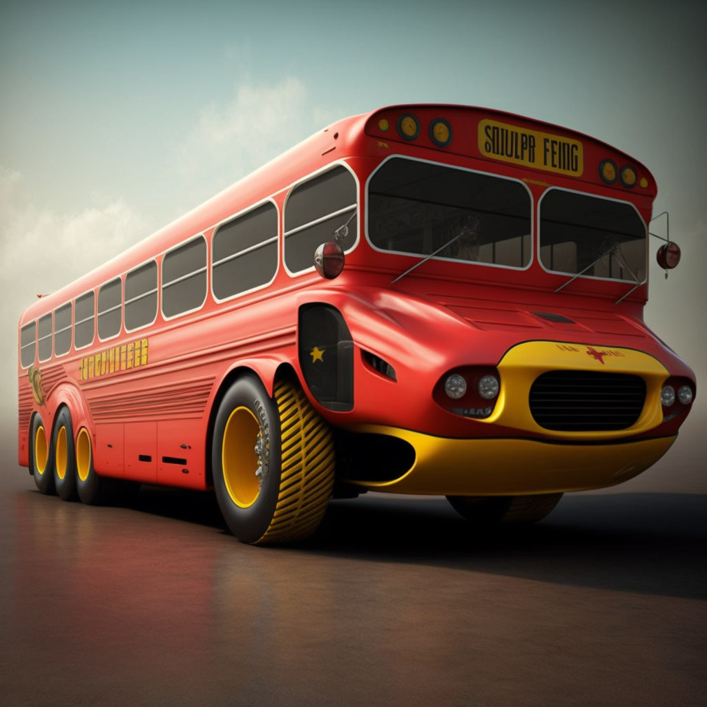 Ferrari, ABD'deki okul otobüslerini üretseydi nasıl görünürdü?