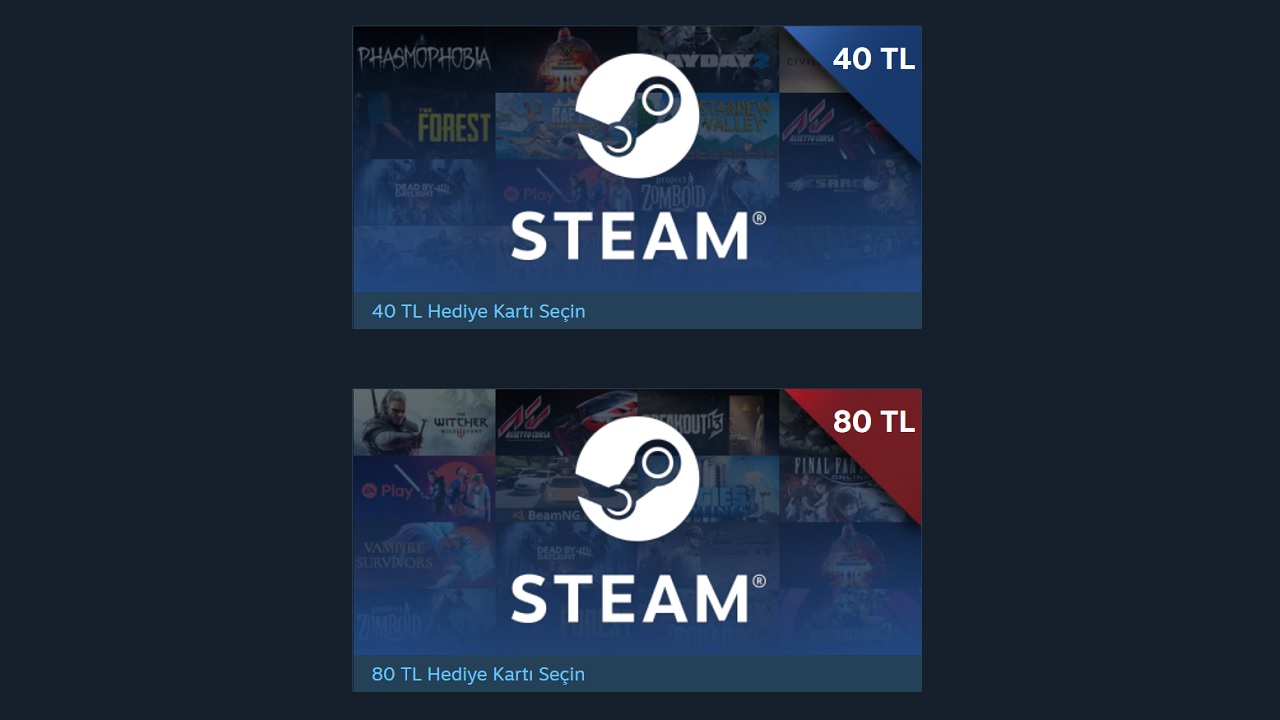 steam hediye kartı