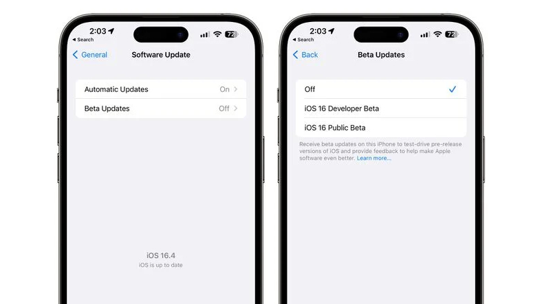 iOS 16.4 beta